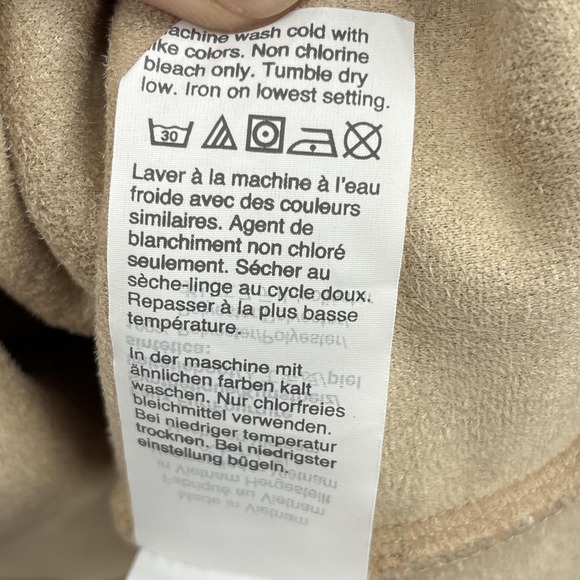 J Crew Vintage Fleece Sweater Womens XXL Tan Sherpa Pullover Cozy Soft NWT - Picture 6 of 11